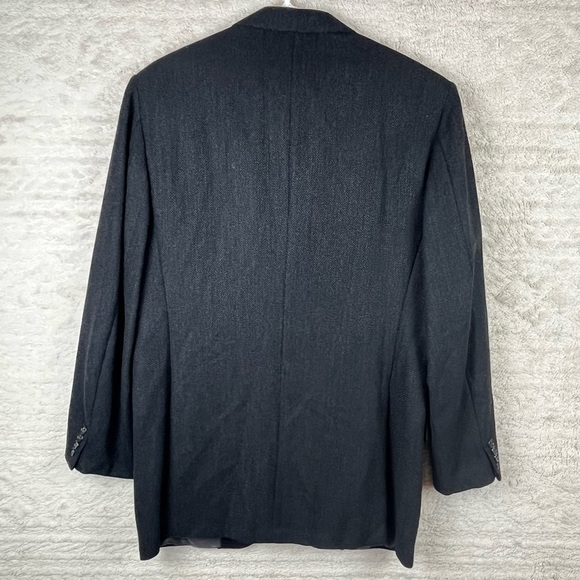 CORNELIANI Made In Italy Wool Cashmere Herringbone Blazer 42R - Picture 9 of 16